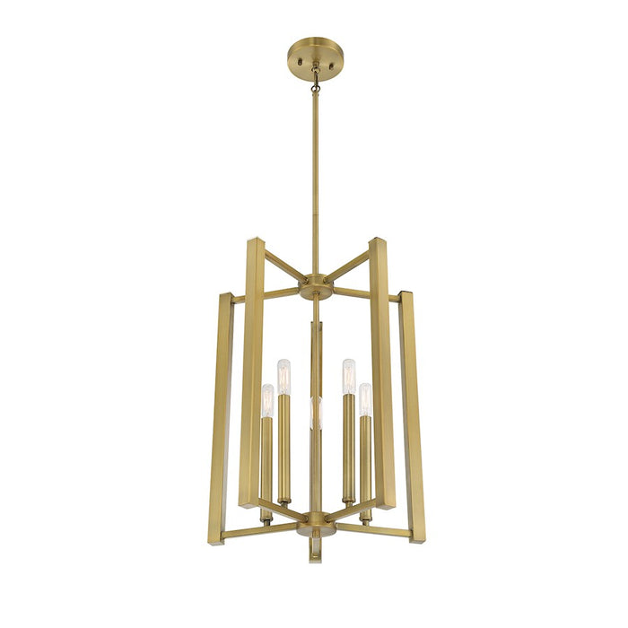 Savoy House Benson 5-Light Pendant, Warm Brass