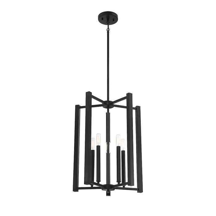 Savoy House Benson 5-Light Pendant, Matte Black