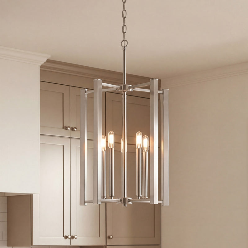 Savoy House Benson 5-Light Pendant, Satin Nickel