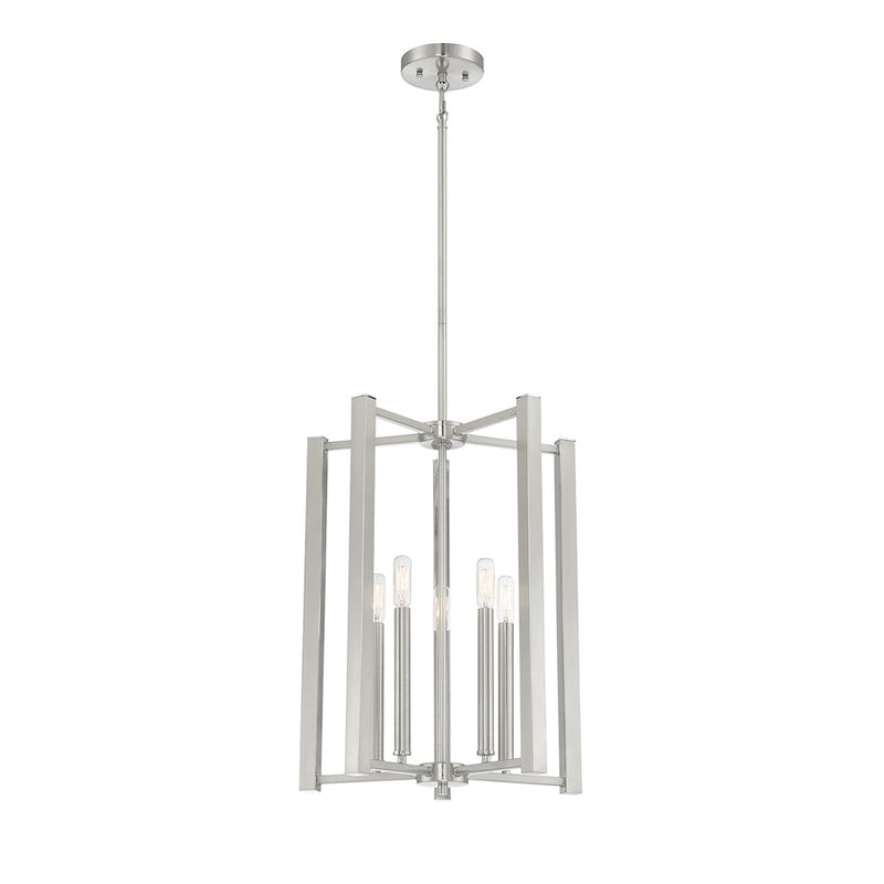 Savoy House Benson 5-Light Pendant, Satin Nickel