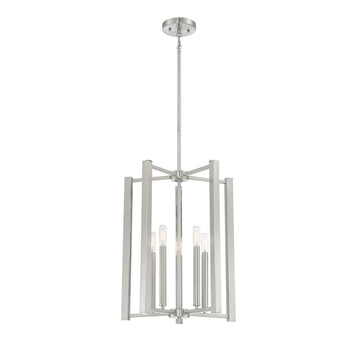 Savoy House Benson 5-Light Pendant, Satin Nickel