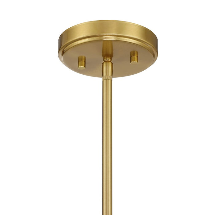 Savoy Essentials Hillbourne 3 Light Pendant, Warm Brass