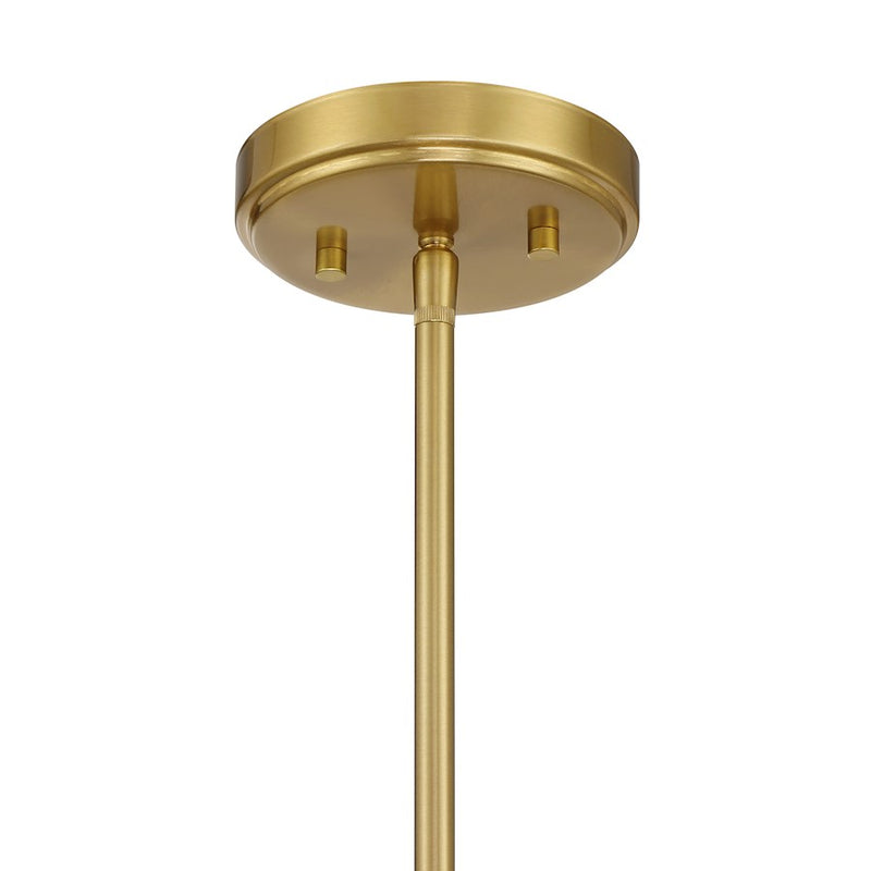 Savoy Essentials Hillbourne 3 Light Pendant, Warm Brass