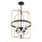 Savoy House Kearney 4-Light Pendant, Vintage Black/Warm Brass