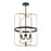 Savoy House Kearney 4-Light Pendant, Vintage Black/Warm Brass