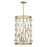 Savoy House Bailey 6 Light Pendant, Warm Brass - 3-8412-6-322