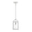 Savoy House Champlin 1Lt Pendant, White/ Nickel