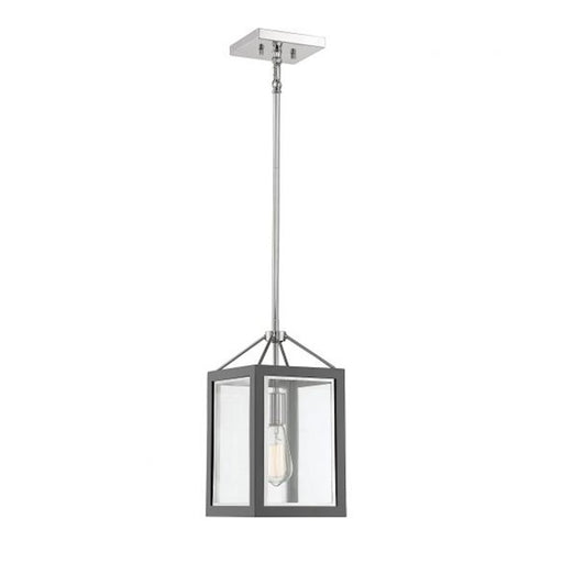 Savoy House Champlin 1Lt Pendant, Gray/ Nickel - 3-8880-1-175