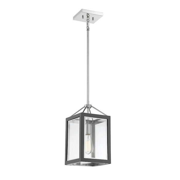 Savoy House Champlin 1Lt Pendant, Gray/ Nickel