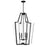 Savoy House Farell 4 Light Pendant, Matte Black/Clear Beveled - 3-9950-4-89