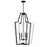 Savoy House Farell 4 Light Pendant, Matte Black/Clear Beveled