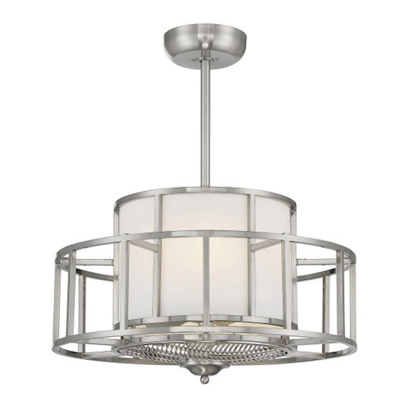 Savoy House Oslo 4-Light Fan D'Lier, Satin Nickel