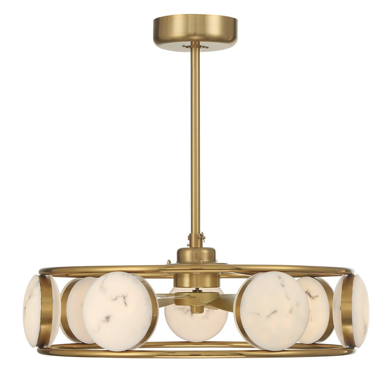 Savoy House Castra Lt Ceiling Fan, Fan D'Lier, Warm Brass