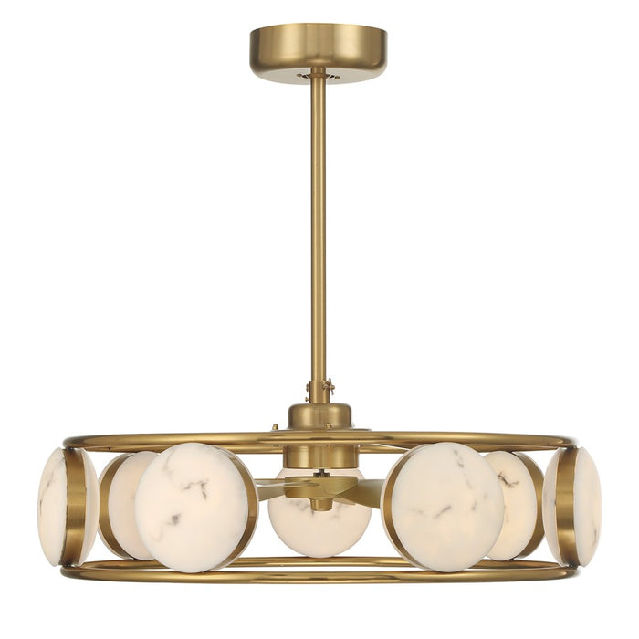Savoy House Castra Lt Ceiling Fan, Fan D'Lier, Warm Brass - 30-FD-435-322