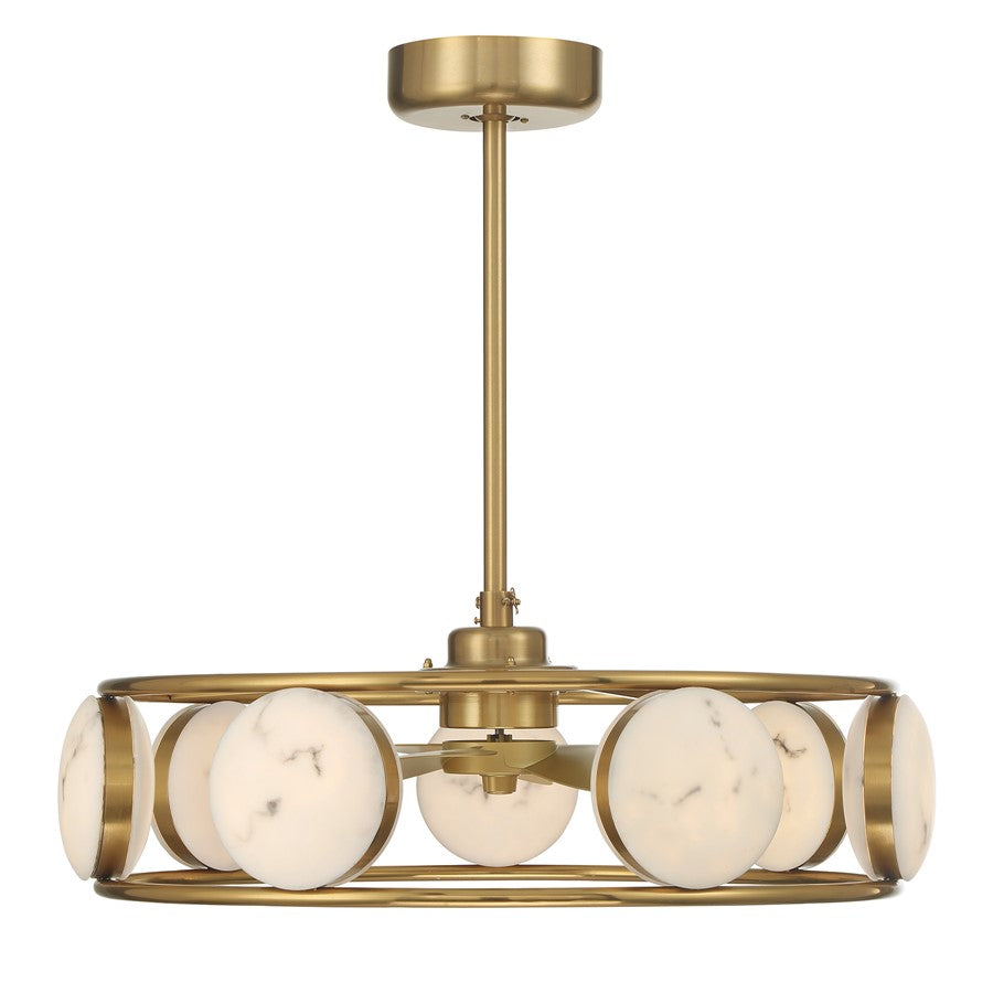 Savoy House Castra Lt Ceiling Fan, Fan D'Lier, Warm Brass - 30-FD-435-322