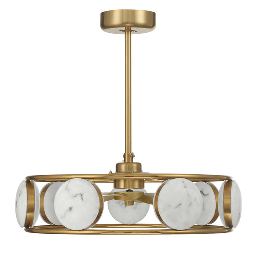 Savoy House Castra Lt Ceiling Fan, Fan D'Lier, Warm Brass