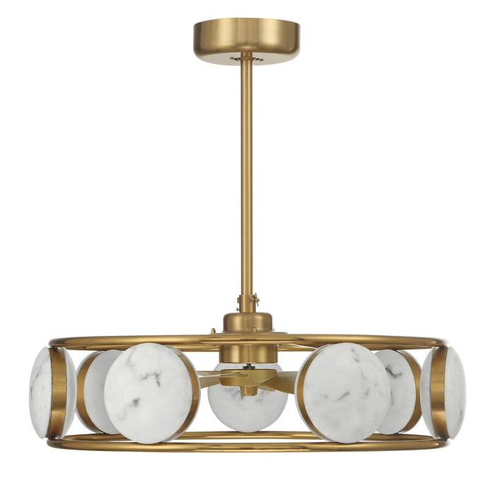 Savoy House Castra Lt Ceiling Fan, Fan D'Lier, Warm Brass