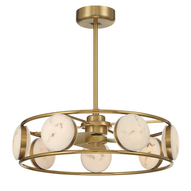Savoy House Castra Lt Ceiling Fan, Fan D'Lier, Warm Brass