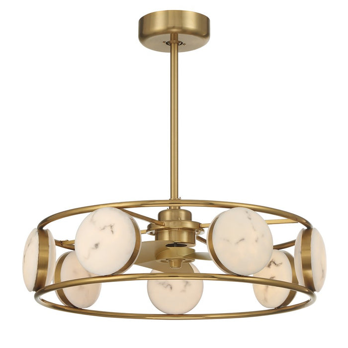 Savoy House Castra Lt Ceiling Fan, Fan D'Lier, Warm Brass