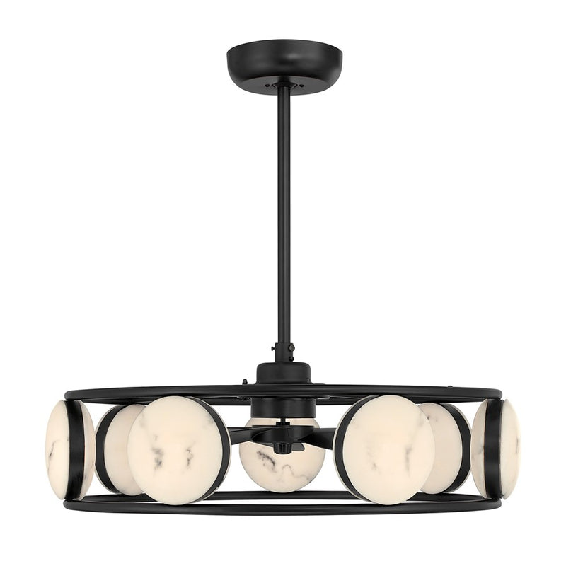 Savoy House Castra Lt Ceiling Fan, Fan D'Lier, Matte Black