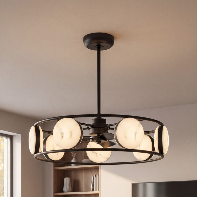 Savoy House Castra Lt Ceiling Fan, Fan D'Lier, Matte Black