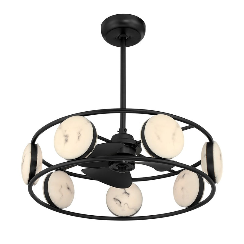 Savoy House Castra Lt Ceiling Fan, Fan D'Lier, Matte Black