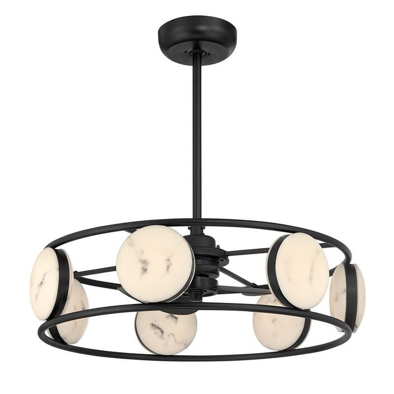 Savoy House Castra Lt Ceiling Fan, Fan D'Lier, Matte Black