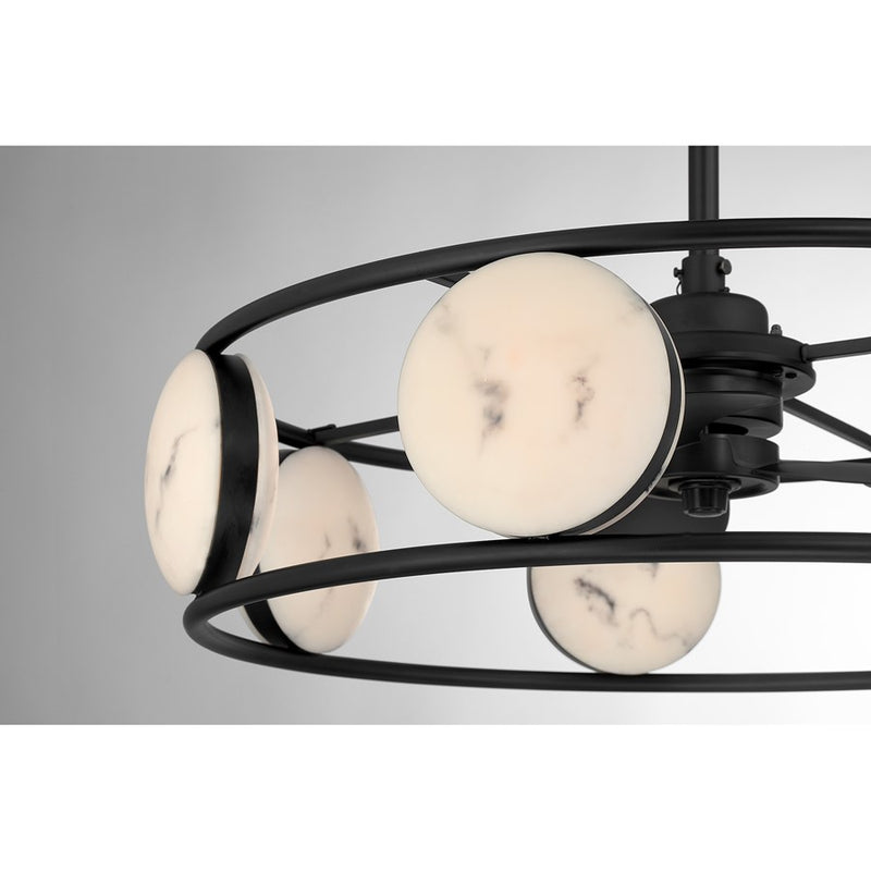 Savoy House Castra Lt Ceiling Fan, Fan D'Lier, Matte Black