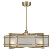 Savoy House Canterbury 4Lt Ceiling Fan, Fan D'Lier, Noble Brass - 30-FD-495-127