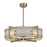 Savoy House Canterbury 4Lt Ceiling Fan, Fan D'Lier, Noble Brass
