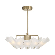 Savoy House Celina 12 Lt Ceiling Fan, Fan D'Lier, Noble Brass - 32-FD-465-127