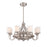 Savoy House Etesian 8-Light Fan D'Lier, Satin Nickel - 36-329-FD-SN