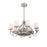 Savoy House Etesian 8-Light Fan D'Lier, Satin Nickel