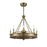 Savoy House Lyon 8-Light Fan D'Lier, Warm Brass