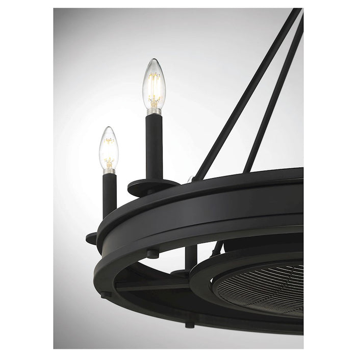 Savoy House Lyon 8-Light Fan D'Lier, Matte Black