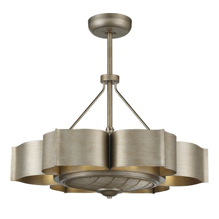 Savoy House Stockholm 6-Light Fan D'Lier, Silver Patina - 39-FD-125-53