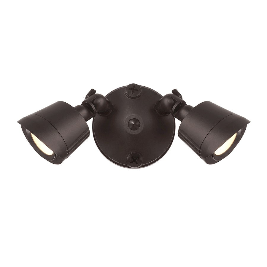 Essentials 2 Light LED Double Flood Light, Bronze - 4-FLOOD-A2-3000K-BZ