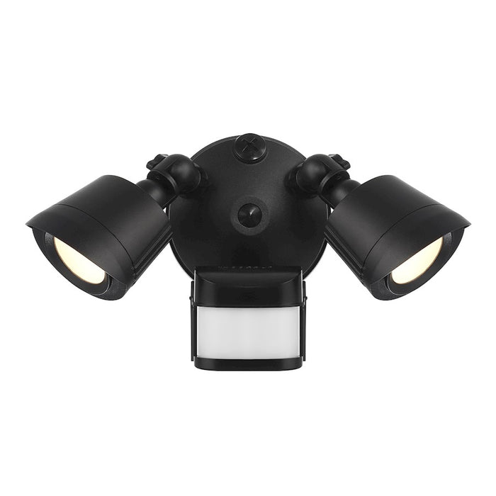 Savoy House LED Motion Sensor Double Flood Light, Black - 4-FLOOD-MS-A2-3000K-BK