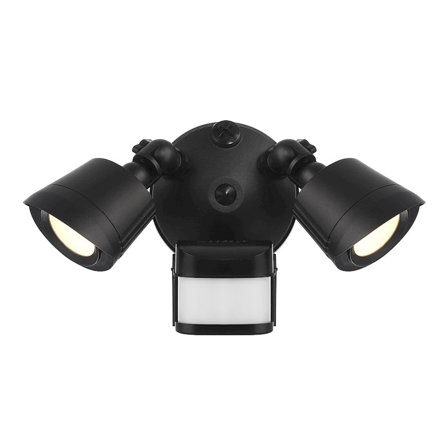 Savoy House LED Motion Sensor Double Flood Light, Black - 4-FLOOD-MS-A2-3000K-BK