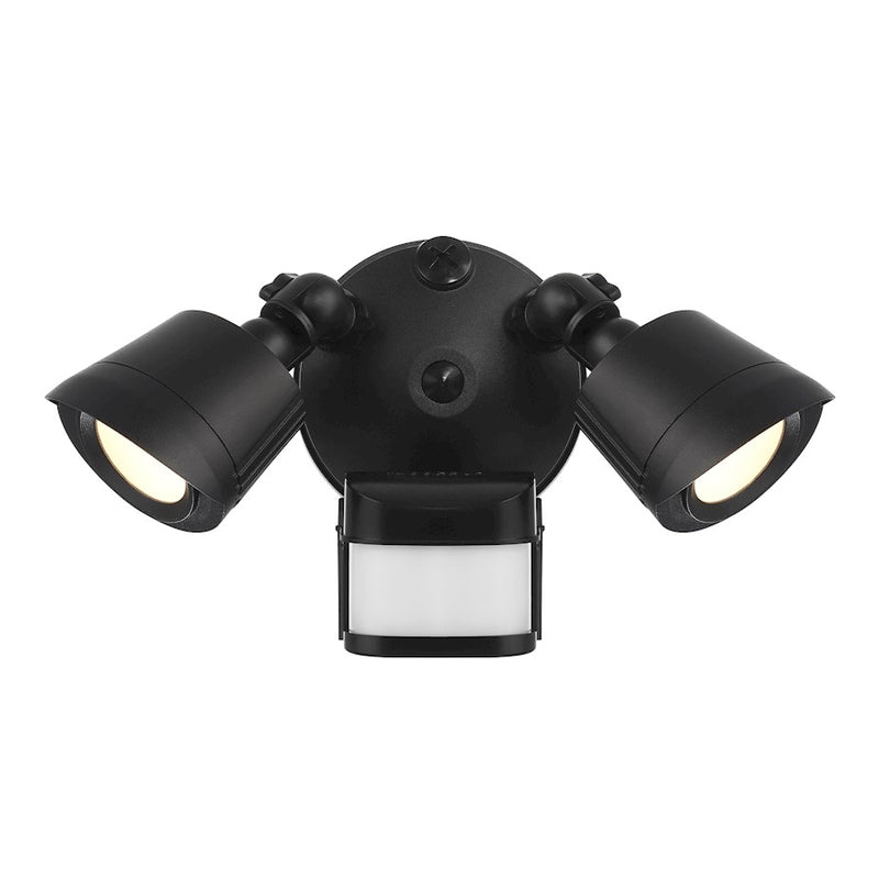 Essentials 2Lt LED Motion Sensor Double Flood Light, Black