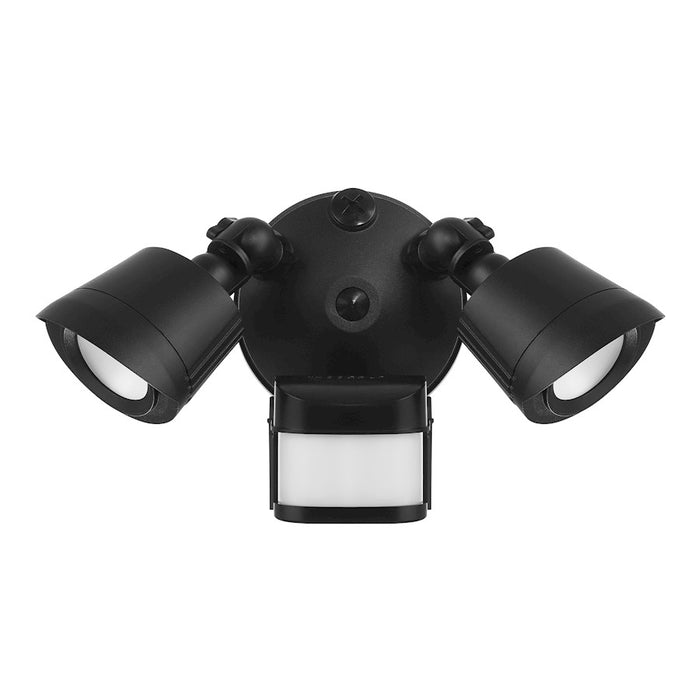 Essentials 2Lt LED Motion Sensor Double Flood Light, Black