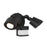 Essentials 2Lt LED Motion Sensor Double Flood Light, Black