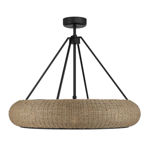 Savoy House Gaia 6 Lt Ceiling Fan, Fan D'Lier, Matte Black