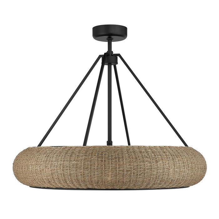 Savoy House Gaia 6 Lt Ceiling Fan, Fan D'Lier, Matte Black