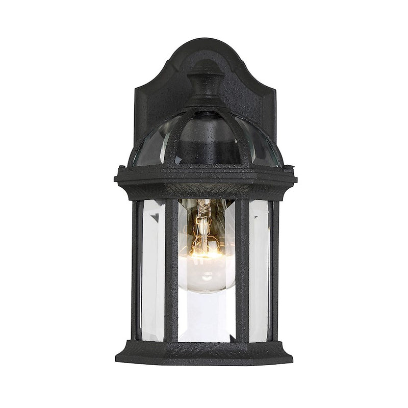 Savoy House Kensington 1Lt 11" Outdoor Wall Lantern, Textured Black