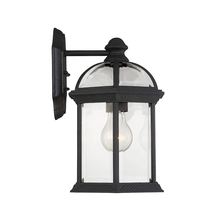 Savoy House Kensington 1Lt 12" Outdoor Wall Lantern, Textured Black