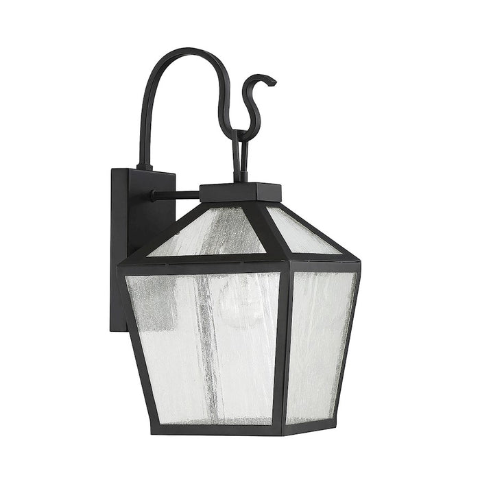 Savoy House Woodstock 1-Light Outdoor Wall Lantern, Black