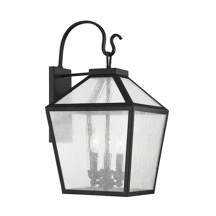 Savoy House Woodstock 3-Light Outdoor Wall Lantern, Black - 5-101-BK