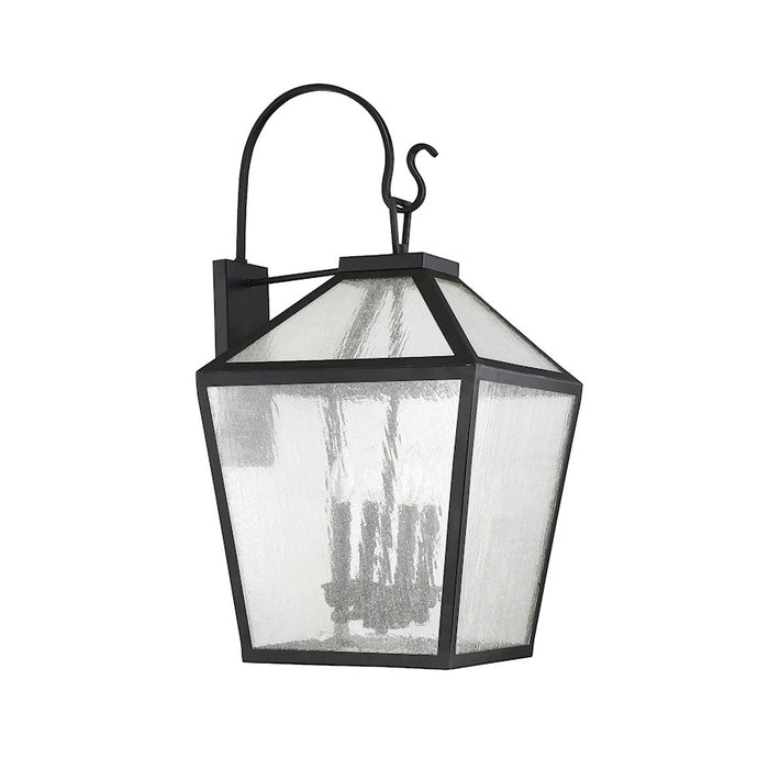 Savoy House Woodstock 4-Light Outdoor Wall Lantern, Black