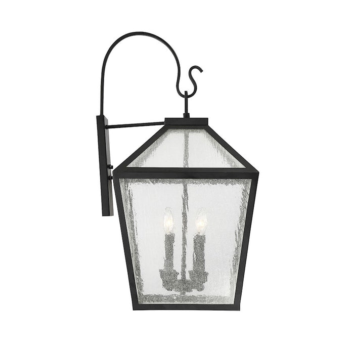 Savoy House Woodstock 4-Light Outdoor Wall Lantern, Black